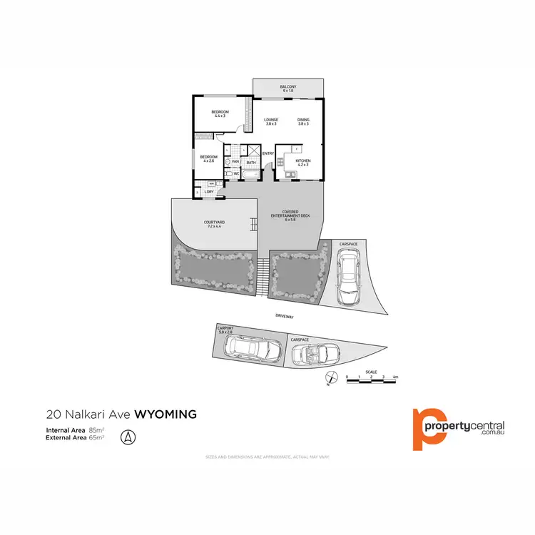 Floorplan of Homely house listing, 20 Nalkari Avenue, Wyoming NSW 2250