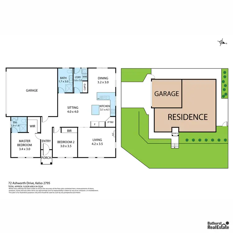 Floorplan of Homely house listing, 72 Ashworth Drive, Kelso NSW 2795