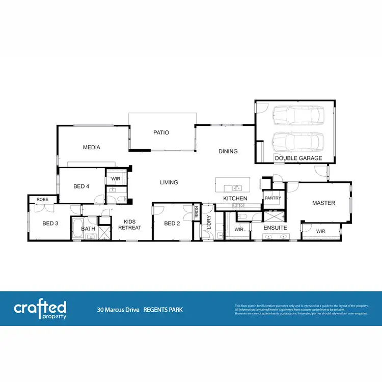 Floorplan of Homely house listing, 30 Marcus Drive, Regents Park QLD 4118