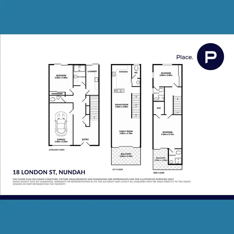 Floorplan of Homely townhouse listing, 18 London Street, Nundah QLD 4012