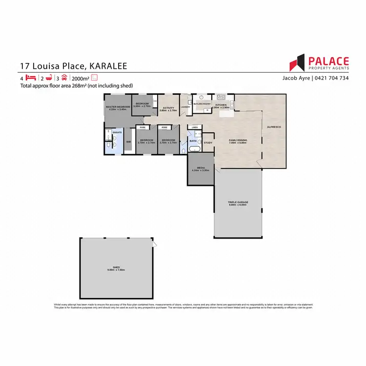 Floorplan of Homely house listing, 17 Louisa Place, Karalee QLD 4306