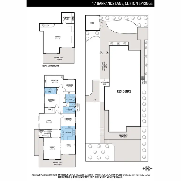 Floorplan of Homely house listing, 17 Barrands Lane, Clifton Springs VIC 3222