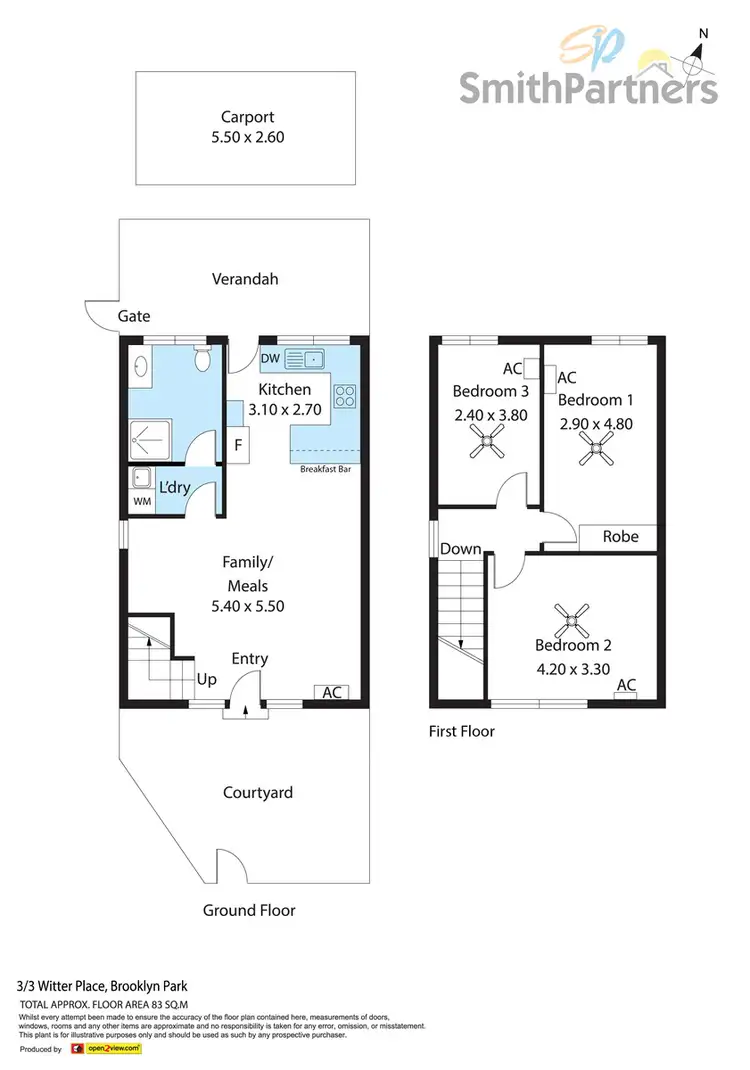 Floorplan of Homely unit listing, 3/3 Witter Place, Brooklyn Park SA 5032