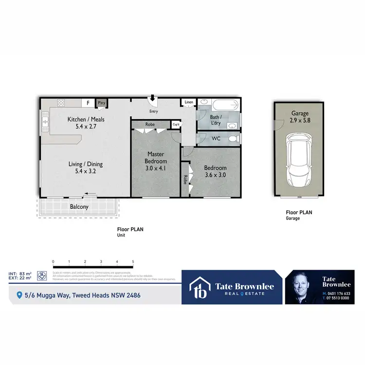 Floorplan of Homely unit listing, 5/6 Mugga Way, Tweed Heads NSW 2485