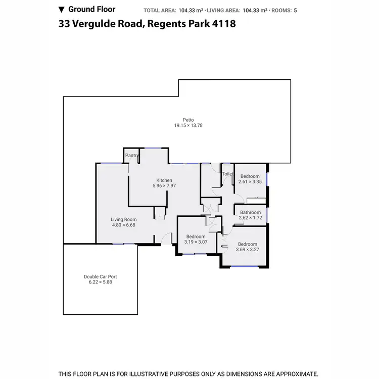 Floorplan of Homely house listing, 33 Vergulde Road, Regents Park QLD 4118