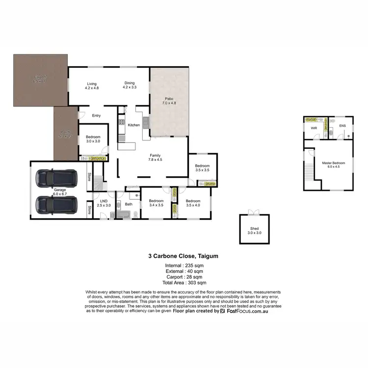 Floorplan of Homely house listing, 3 Carbone Close, Taigum QLD 4018