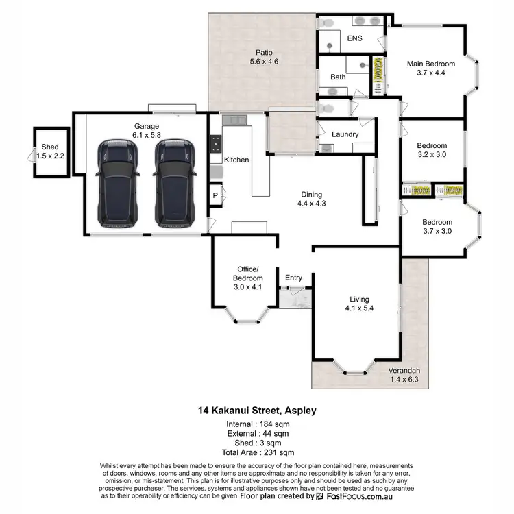 Floorplan of Homely house listing, 14 Kakanui Street, Aspley QLD 4034