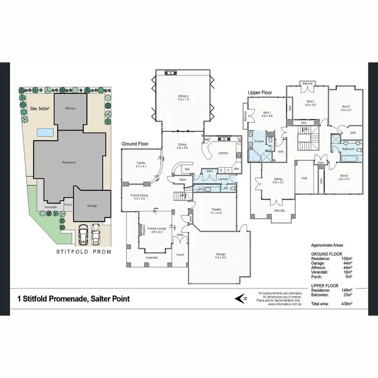 Floorplan of Homely house listing, 1 Stitfold Promenade, Salter Point WA 6152