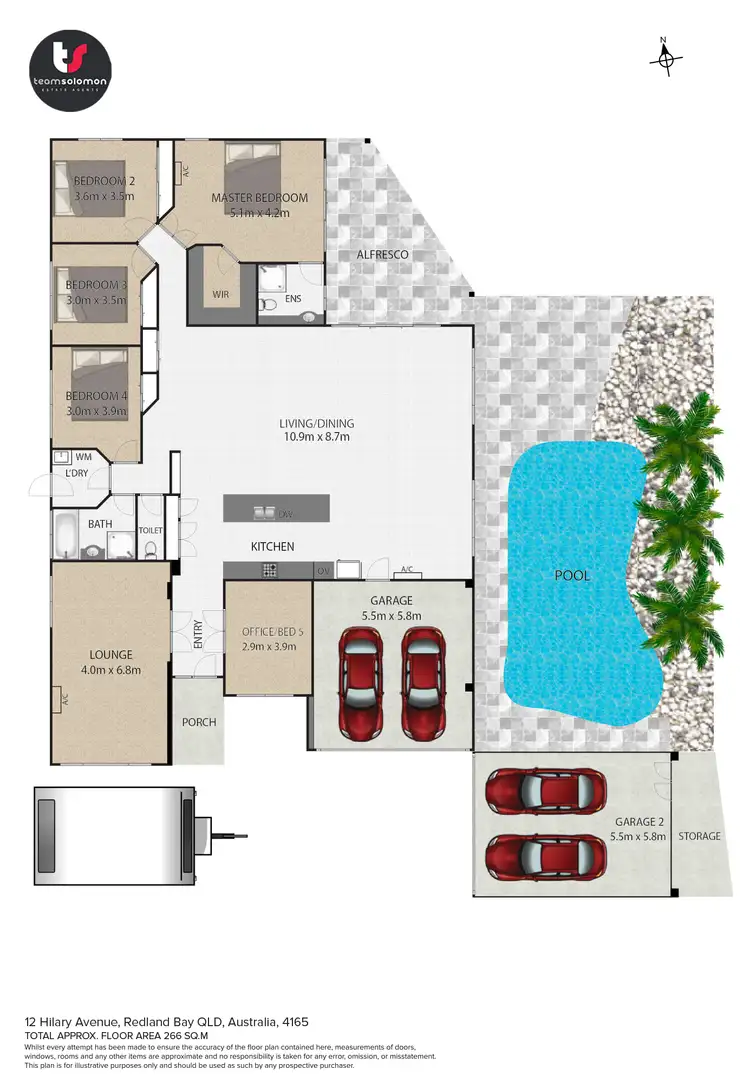 Floorplan of Homely house listing, 12 Hilary Avenue, Redland Bay QLD 4165