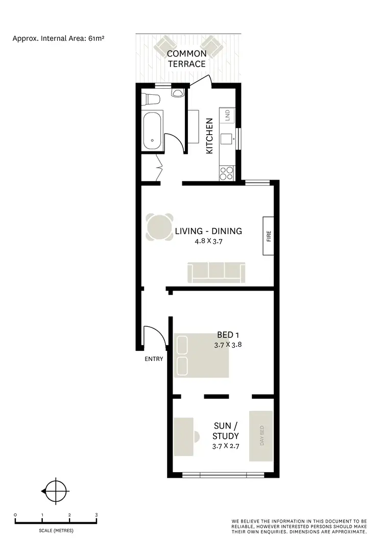 Floorplan of Homely apartment listing, 4/120-130 Brougham Street, Potts Point NSW 2011