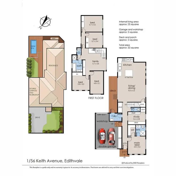 Floorplan of Homely house listing, 1/56 Keith Avenue, Edithvale VIC 3196