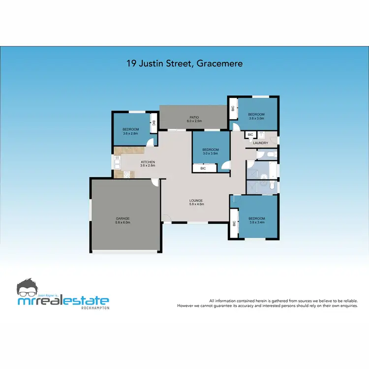 Floorplan of Homely house listing, 19 Justin Street, Gracemere QLD 4702