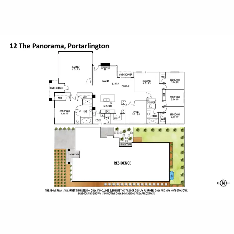 Floorplan of Homely house listing, 12 The Panorama, Portarlington VIC 3223