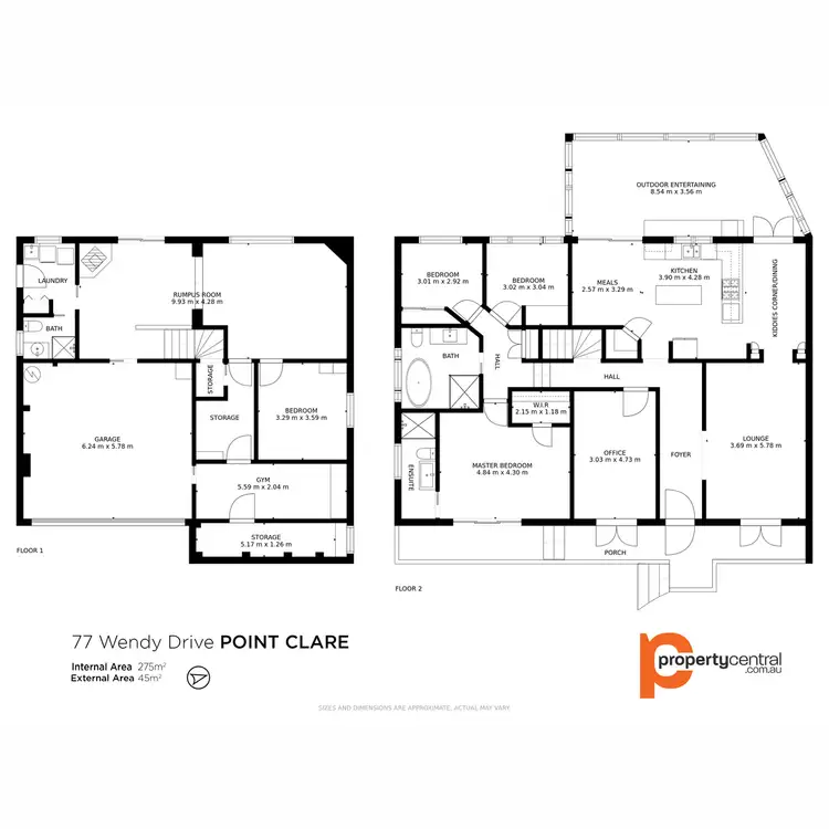 Floorplan of Homely house listing, 77 Wendy Drive, Point Clare NSW 2250