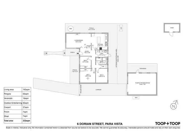 Floorplan of Homely house listing, 6 Dorian Street, Para Vista SA 5093
