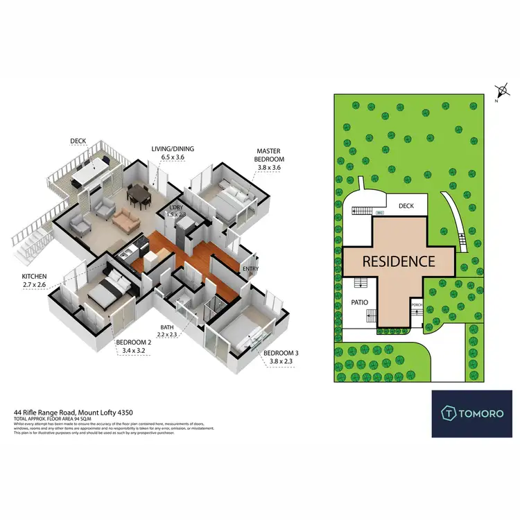 Floorplan of Homely house listing, 44 Rifle Range Road, Mount Lofty QLD 4350