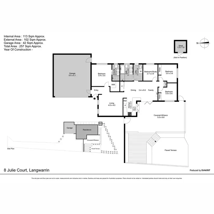 Floorplan of Homely house listing, 8 Julie Court, Langwarrin VIC 3910