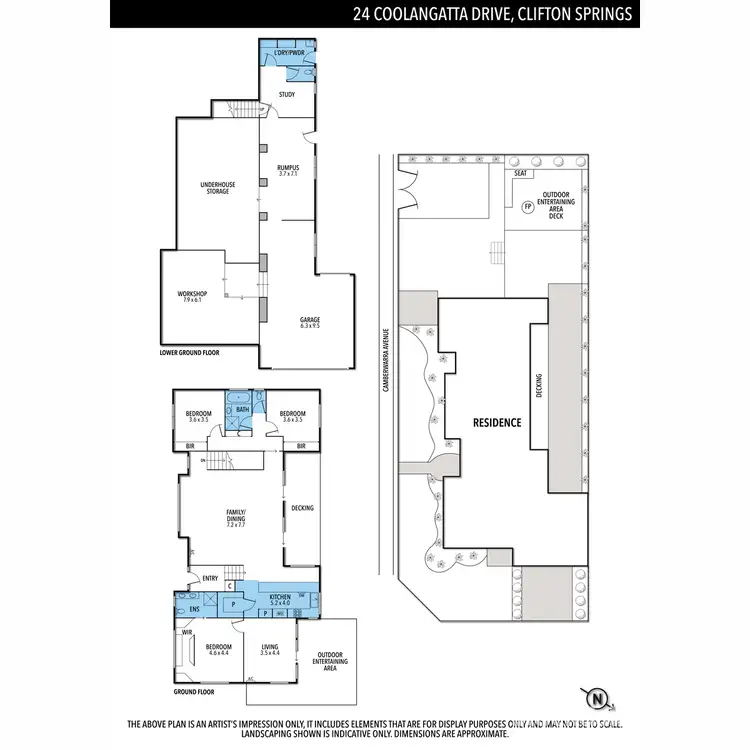 Floorplan of Homely house listing, 24 Coolangatta Drive, Clifton Springs VIC 3222