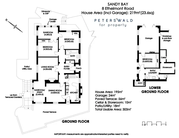 Floorplan of Homely house listing, 8 Ethelmont Road, Sandy Bay TAS 7005