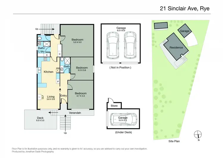 Floorplan of Homely house listing, 21 Sinclair Avenue, Rye VIC 3941
