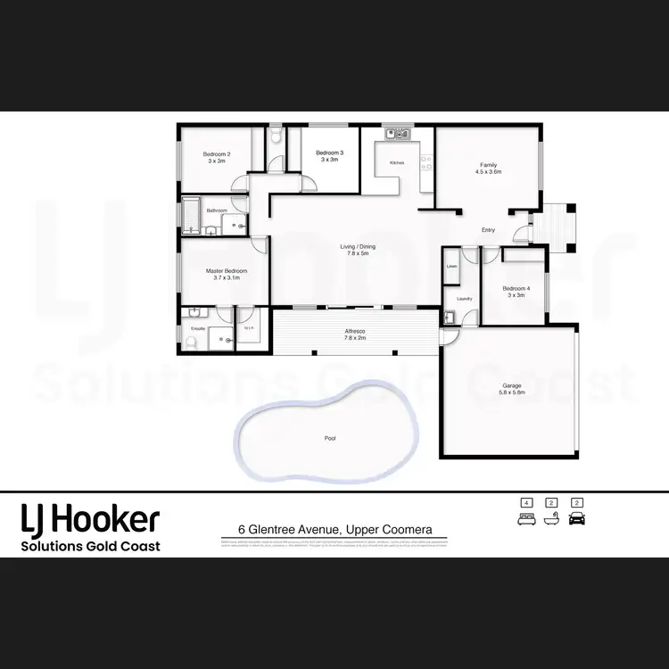 Floorplan of Homely house listing, 6 Glentree Avenue, Upper Coomera QLD 4209