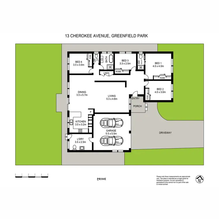 Floorplan of Homely house listing, 13 Cherokee Avenue, Greenfield Park NSW 2176