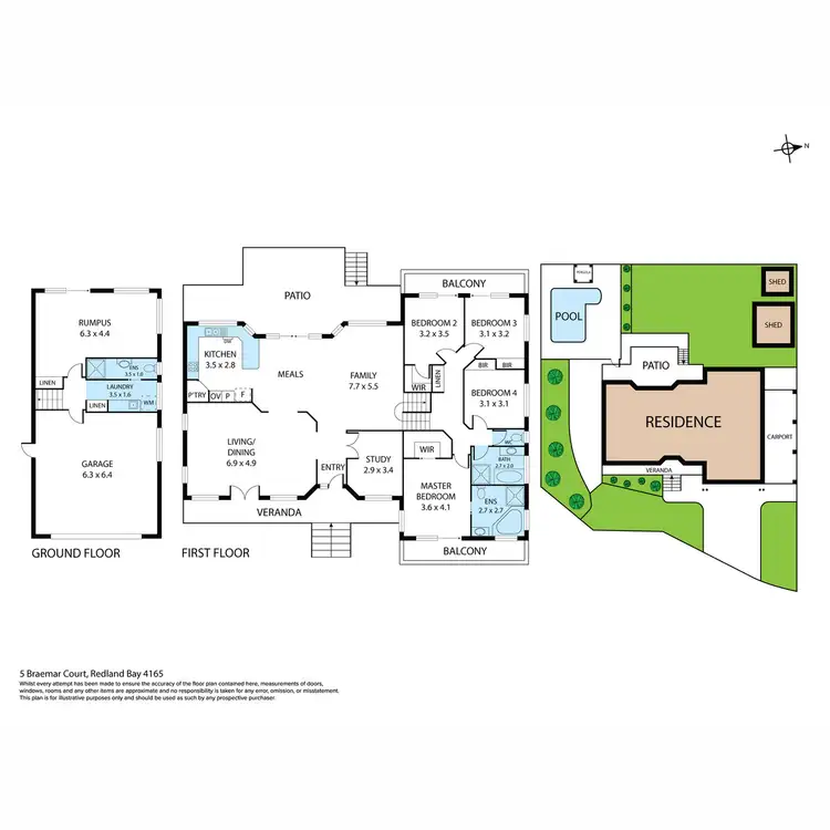 Floorplan of Homely house listing, 5 Braemar Court, Redland Bay QLD 4165