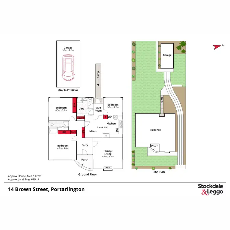 Floorplan of Homely house listing, 14 Brown Street, Portarlington VIC 3223