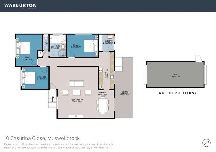 Floorplan of Homely house listing, 10 Casuarina Close, Muswellbrook NSW 2333