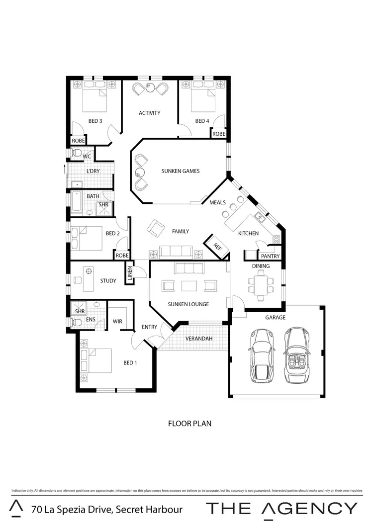 Floorplan of Homely house listing, 70 La Spezia Drive, Secret Harbour WA 6173