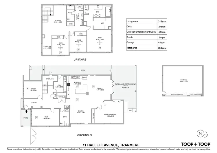 Floorplan of Homely house listing, 11 Hallett Avenue, Tranmere SA 5073