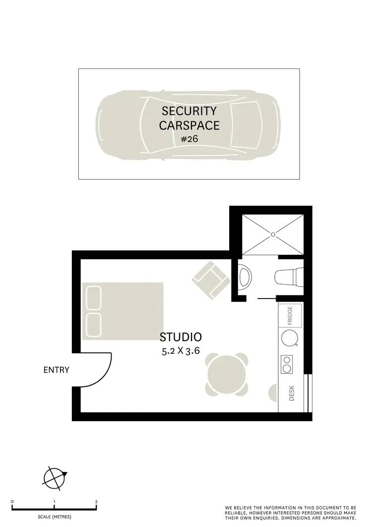Floorplan of Homely studio listing, 12/19-23 Forbes Street, Woolloomooloo NSW 2011