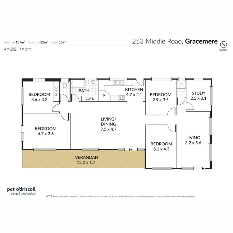 Floorplan of Homely rural property listing, 253 Middle Road, Gracemere QLD 4702