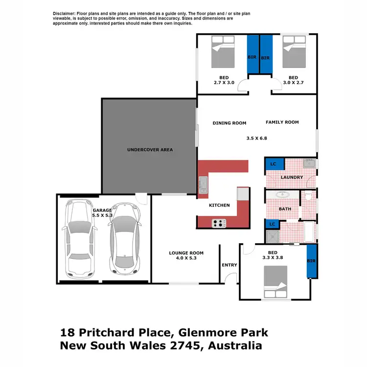 Floorplan of Homely house listing, 18 Pritchard Place, Glenmore Park NSW 2745