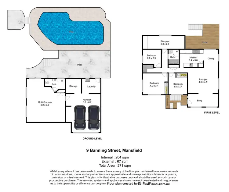 Floorplan of Homely house listing, 9 Banning Street, Wishart QLD 4122