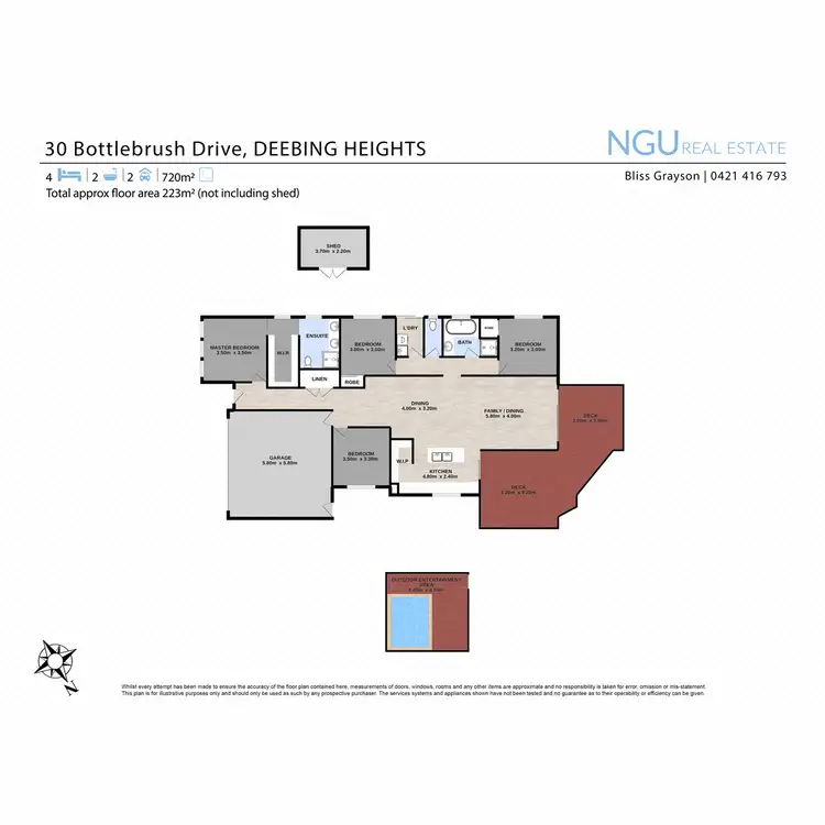 Floorplan of Homely house listing, 30 Bottlebrush Drive, Deebing Heights QLD 4306