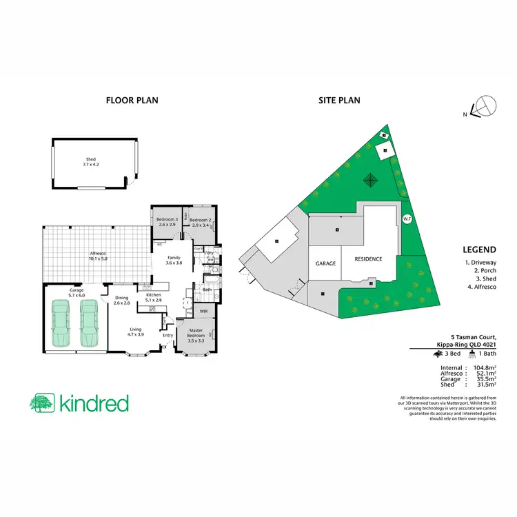 Floorplan of Homely house listing, 5 Tasman Court, Kippa-Ring QLD 4021