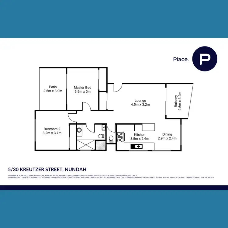 Floorplan of Homely unit listing, 5/30 Kreutzer Street, Nundah QLD 4012