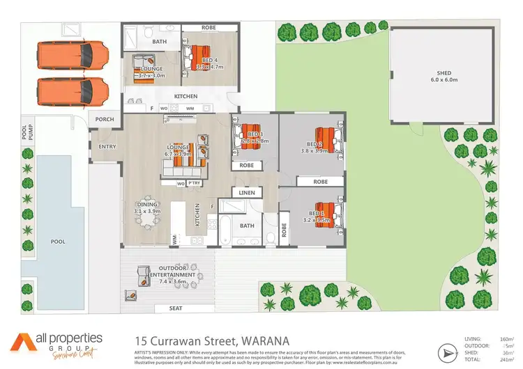 Floorplan of Homely house listing, 15 Currawan Street, Warana QLD 4575