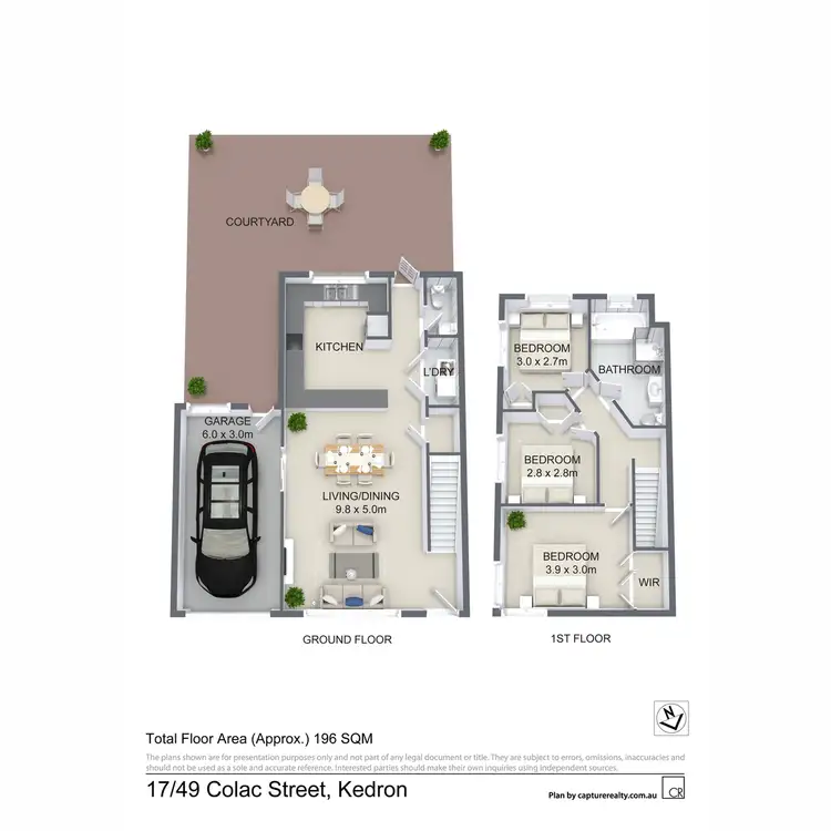 Floorplan of Homely townhouse listing, 17/49 Colac Street, Kedron QLD 4031