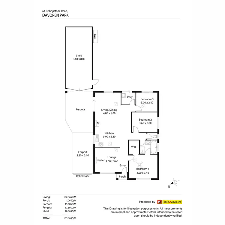 Floorplan of Homely house listing, 64 Bishopstone Road, Davoren Park SA 5113
