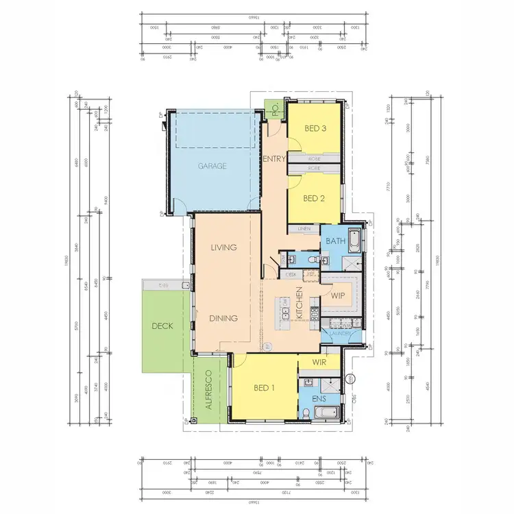 Floorplan of Homely house listing, 18 Redgum Court, Sale VIC 3850