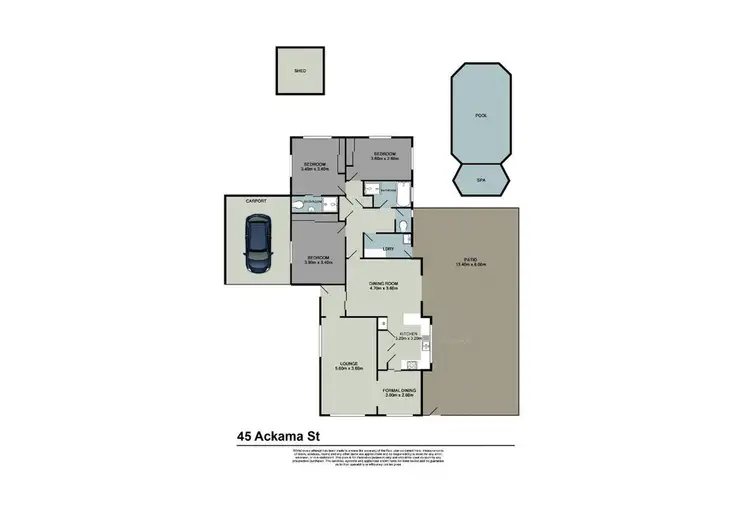 Floorplan of Homely house listing, 45 Ackama Street, Algester QLD 4115