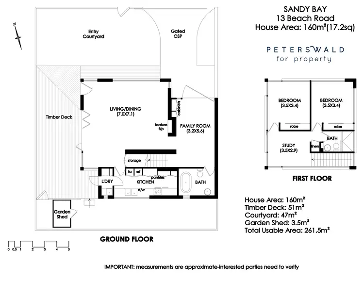 Floorplan of Homely townhouse listing, 13 Beach Road, Sandy Bay TAS 7005