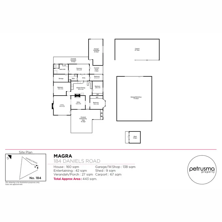 Floorplan of Homely house listing, 184 Daniels Road, Magra TAS 7140