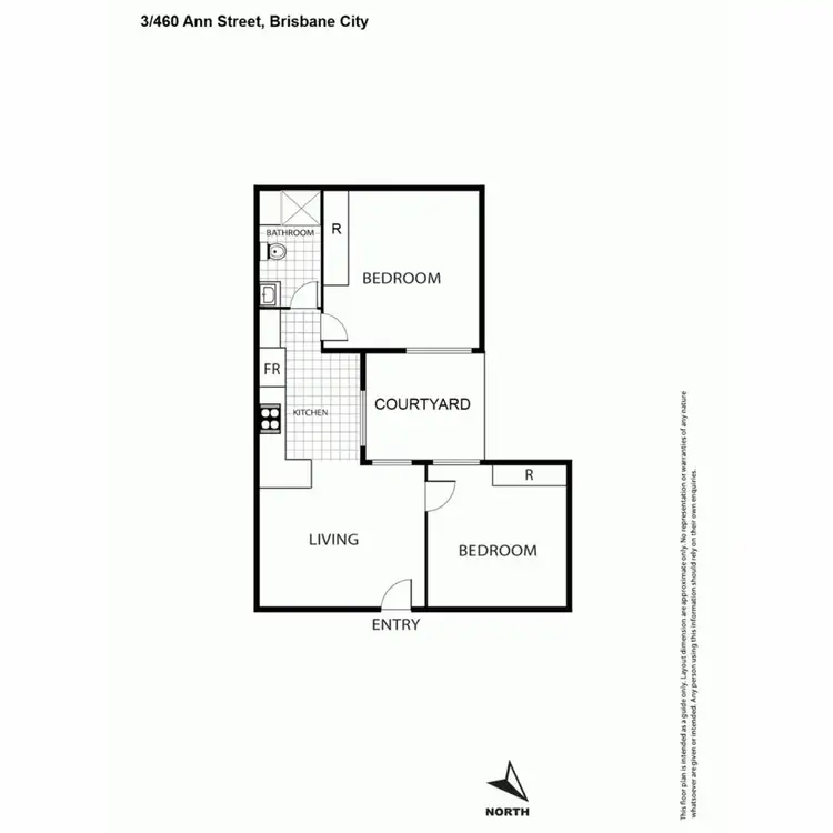 Floorplan of Homely apartment listing, 3/460 Ann Street, Brisbane City QLD 4000