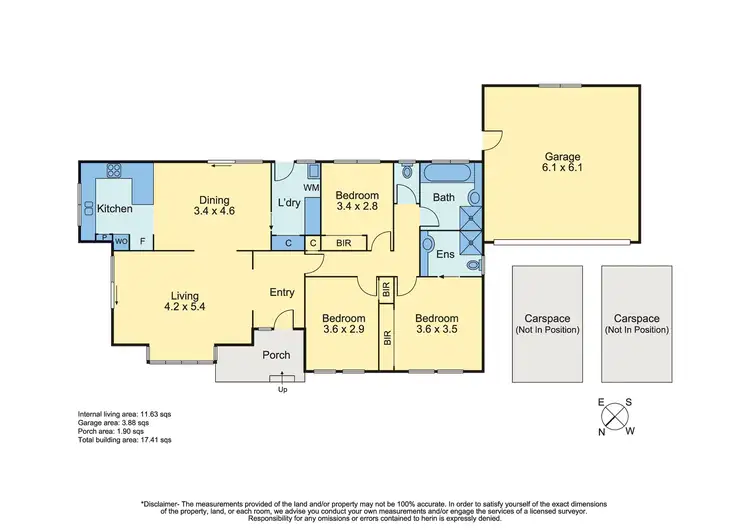 Floorplan of Homely unit listing, 1/44 Wilsons Road, Mornington VIC 3931