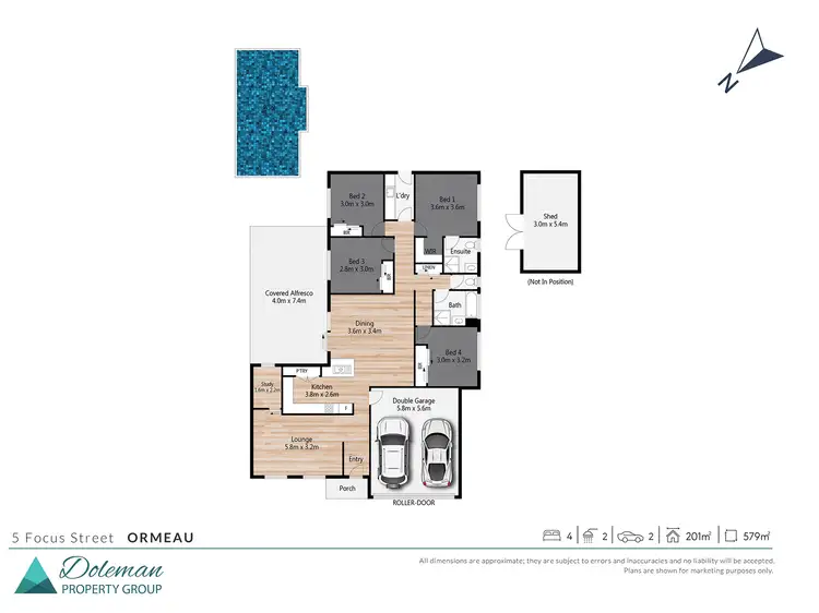 Floorplan of Homely house listing, 5 Focus Street, Ormeau QLD 4208