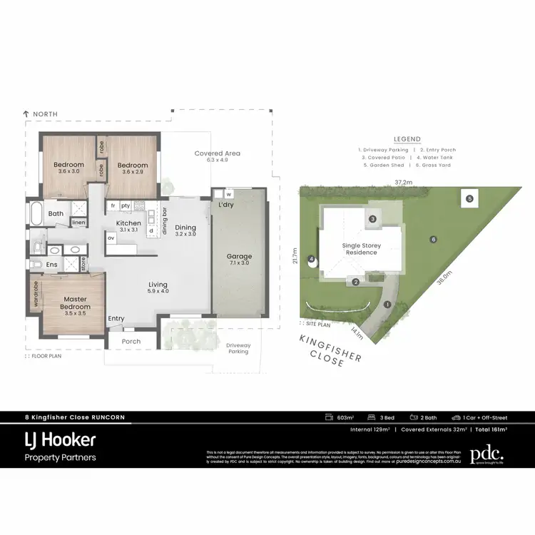 Floorplan of Homely house listing, 8 Kingfisher Close, Runcorn QLD 4113