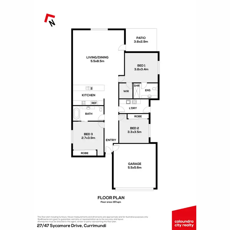 Floorplan of Homely townhouse listing, 27/47 Sycamore Drive, Currimundi QLD 4551